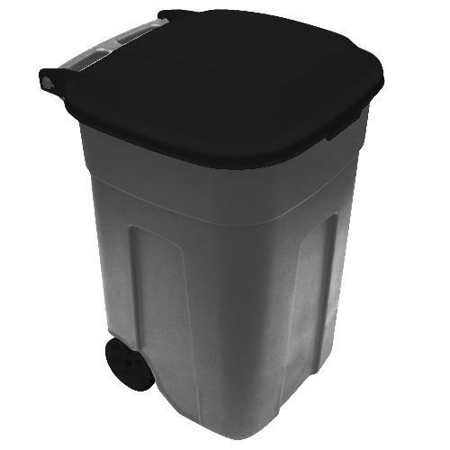 Tacho 135 Lts Gris Tapa Negra